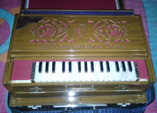 Mini Customized Pine Wood Scale Changing Harmonium - Image 4